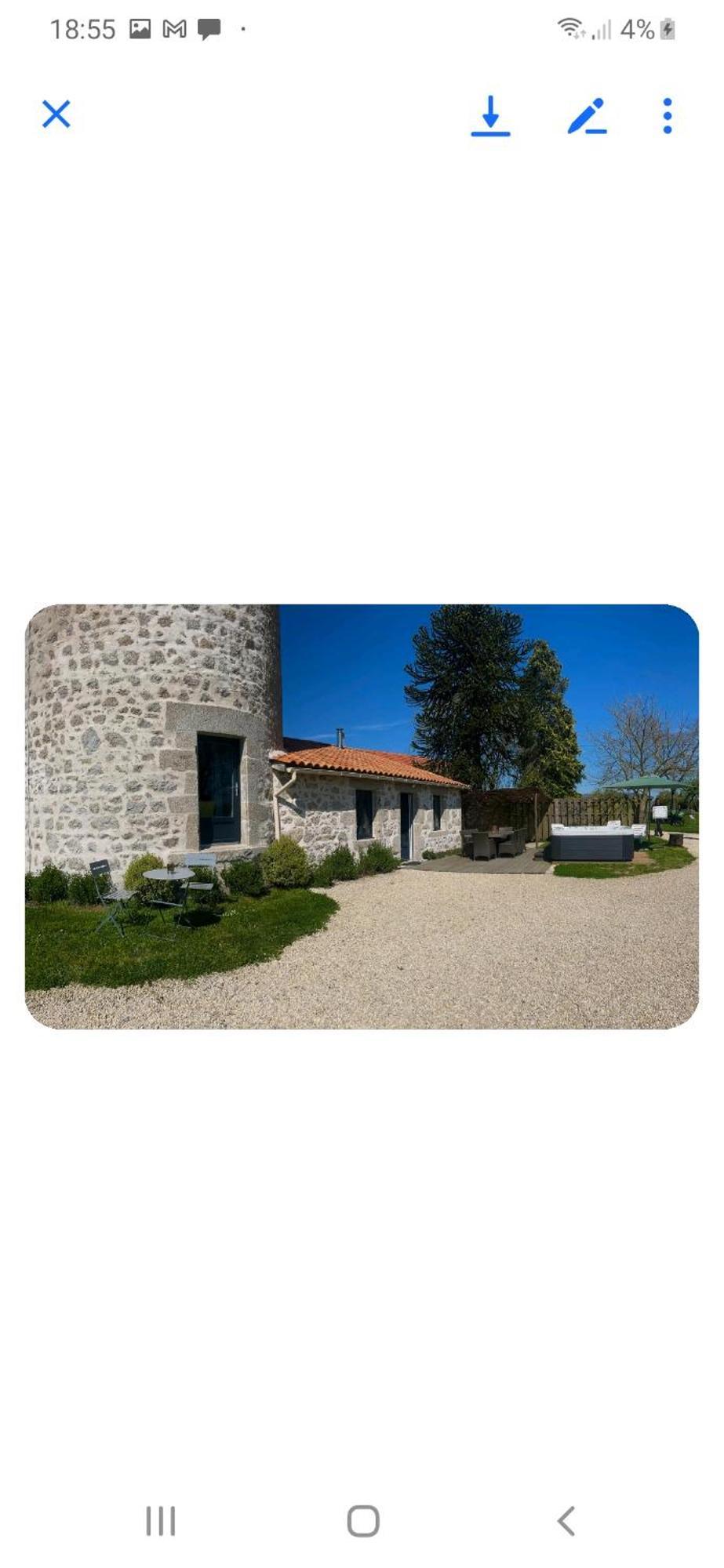 Loue Ancien Moulin A Vent Avec Piscine Et Jacuzzi Βίλα Neuvy-Bouin Εξωτερικό φωτογραφία
